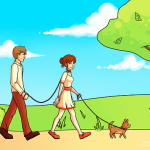 Male Submissive on Leash